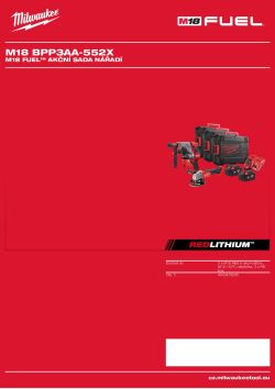 MILWAUKEE M18™ FUEL™ promo sada nářadí 4933479240 A4 PDF