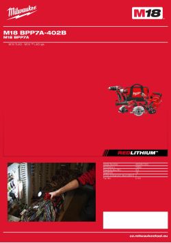 MILWAUKEE M18 BPP7A 4933451350 A4 PDF