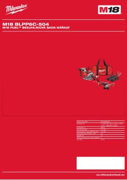 MILWAUKEE M18 BLPP6C 4933498561 A4 PDF