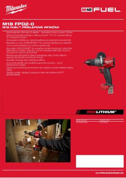 MILWAUKEE M18 FUEL™ příklepová vrtačka 4933471204 A4 PDF