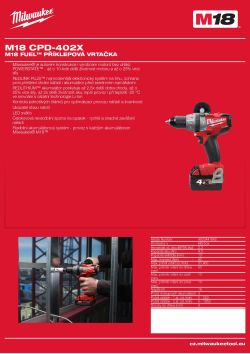 MILWAUKEE M18 FUEL™ příklepová vrtačka 4933441862 A4 PDF