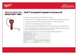 MILWAUKEE M12™ kompaktní  inspekční kamera M-SPECTOR™ 360° 4933451024 A4 PDF
