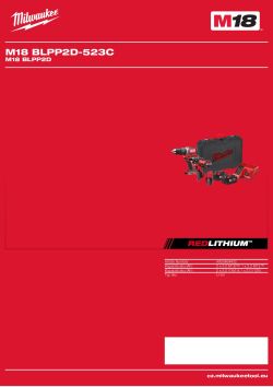 MILWAUKEE M18 BLPP2D 4933464402 A4 PDF