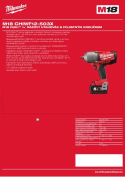 MILWAUKEE M18 CHIWF12 4933451453 A4 PDF
