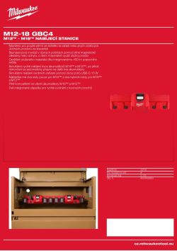 MILWAUKEE M12™ - M18™ nabíjecí stanice 4933493864 A4 PDF