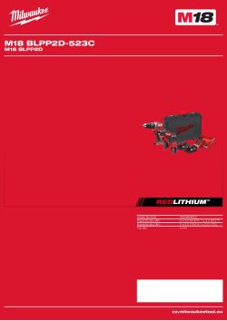 MILWAUKEE M18 BLPP2D 4933464402 A4 PDF