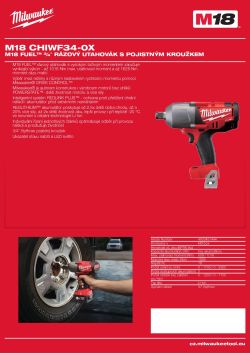 MILWAUKEE M18 CHIWF34 4933451444 A4 PDF