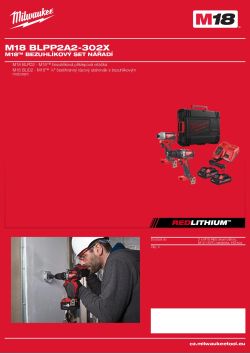 MILWAUKEE M18™ set bezuhlíkového nářadí 4933480563 A4 PDF