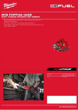 MILWAUKEE M18™ vysoce výkonný set nářadí 4933464831 A4 PDF