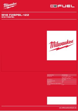 MILWAUKEE M18 F2BPBL 4933464982 A4 PDF