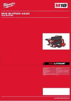 MILWAUKEE M18 BLPP2D 4933459759 A4 PDF