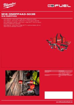 MILWAUKEE M18 ONEPP4A3 4933499430 A4 PDF
