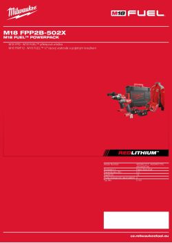 MILWAUKEE M18 FUEL™ powerpack 4933451077 A4 PDF