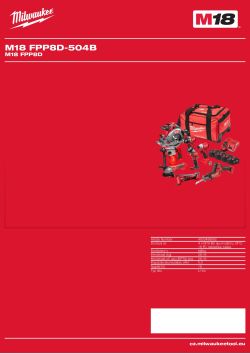 MILWAUKEE M18 FPP8D 4933498562 A4 PDF