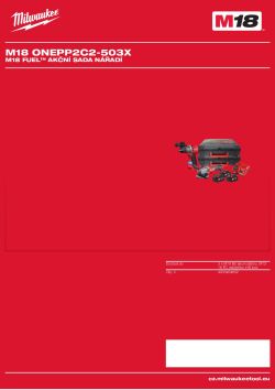 MILWAUKEE M18 FUEL™ akční sada nářadí 4933464832 A4 PDF