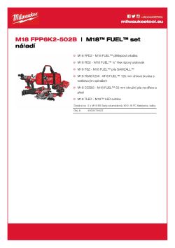 MILWAUKEE M18 FUEL set nářadí 4933479422 A4 PDF