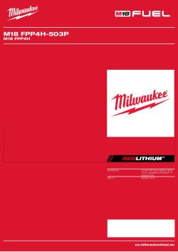 MILWAUKEE M18 FPP4H 4933471918 A4 PDF