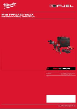 MILWAUKEE M18 promo set nářadí 4933480470 A4 PDF