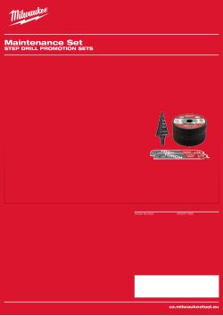 MILWAUKEE Step Drill Promotion Sets 4932471966 A4 PDF