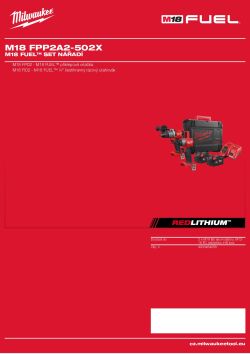 MILWAUKEE M18 FUEL™ set nářadí 4933464268 A4 PDF