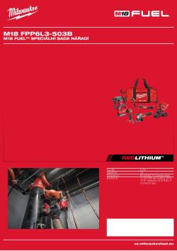 MILWAUKEE M18 FUEL sada nářadí 4933498916 A4 PDF
