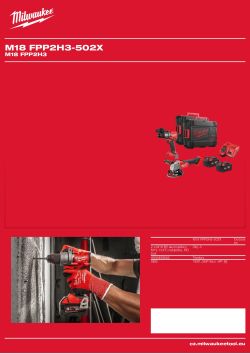 MILWAUKEE M18 FPP2H3 4933492642 A4 PDF