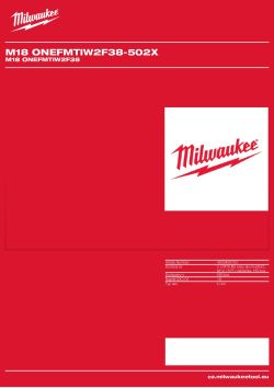 MILWAUKEE M18 ONEFMTIW2F38 4933493153 A4 PDF
