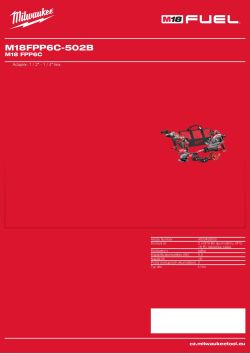 MILWAUKEE M18 FPP6C 4933459050 A4 PDF