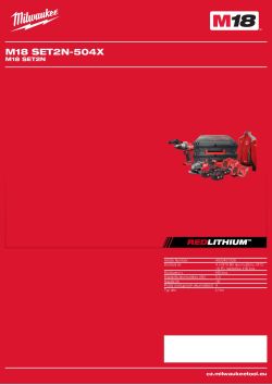 MILWAUKEE M18 SET2N 4933451328 A4 PDF