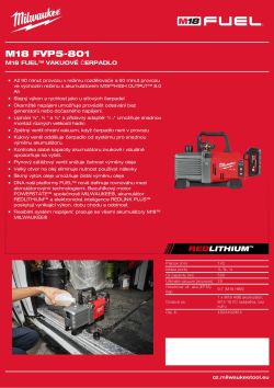 MILWAUKEE M18 FUEL™ vakuové čerpadlo 4933492854 A4 PDF