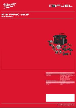 MILWAUKEE M18 FPP8C 4933498007 A4 PDF