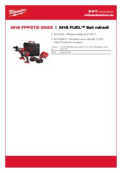 MILWAUKEE Sada M18 FUEL™ 4933478767 A4 PDF