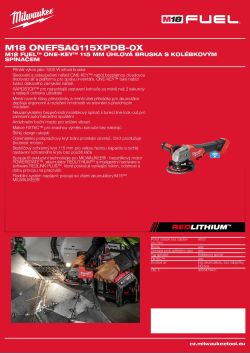 MILWAUKEE M18 ONEFSAG115XPDB 4933478431 A4 PDF