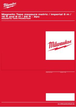 MILWAUKEE Magnetic Tape Promotion 4932471199 A4 PDF