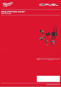 MILWAUKEE M18 FPP4AE 4933493334 A4 PDF