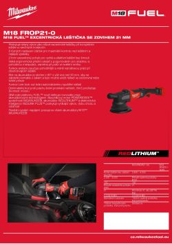 MILWAUKEE M18 FROP21 4933499157 A4 PDF