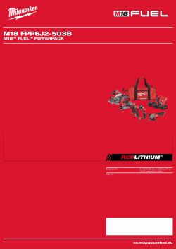 MILWAUKEE M18 set nářadí 4933492384 A4 PDF