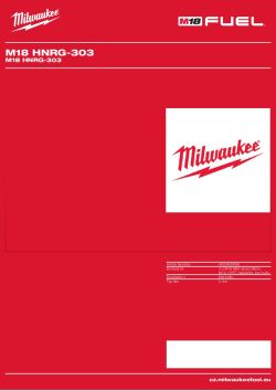 MILWAUKEE M18 HNRG-303 4933492468 A4 PDF