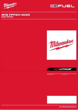 MILWAUKEE M18 FPP2H 4933464919 A4 PDF