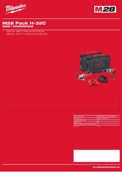 MILWAUKEE Sada nářadí M28™ 4933449405 A4 PDF