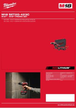 MILWAUKEE M12™ - M18™ promo set 4933451018 A4 PDF