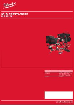 MILWAUKEE M18 FPP7C 4933498006 A4 PDF