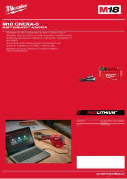 MILWAUKEE M18™ ONE-KEY™ adaptér 4933451386 A4 PDF