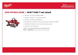 MILWAUKEE M18 FUEL set nářadí 4933479422 A4 PDF