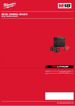 MILWAUKEE M18™ HIGH OUTPUT™ sada nářadí 4933480682 A4 PDF