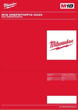 MILWAUKEE M18 ONEFMTIW2P12 4933480751 A4 PDF