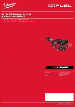 MILWAUKEE Sada M18 FUEL™ 4933478791 A4 PDF