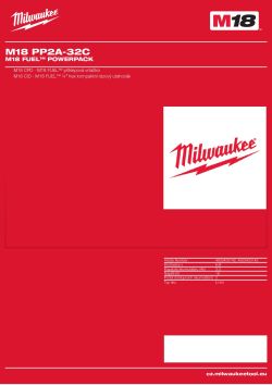 MILWAUKEE M18 FUEL™ powerpack 4933433145 A4 PDF