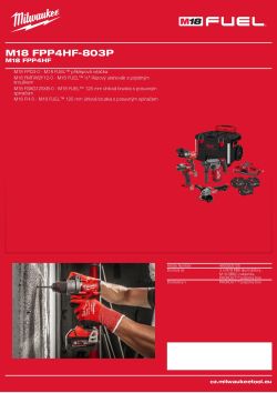 MILWAUKEE M18 FPP4HF 4933500125 A4 PDF