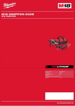 MILWAUKEE M18 ONEPP2N 4933464772 A4 PDF
